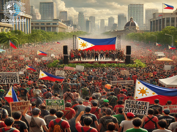 Ribuan Pendukung Duterte Demo