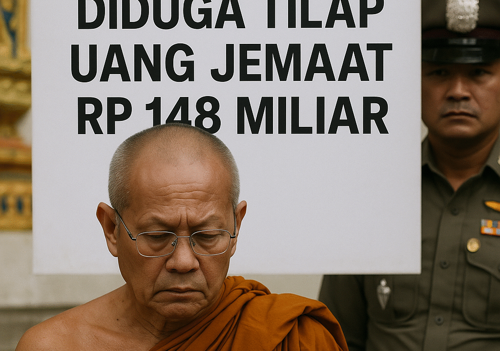 Biksu Thailand Diduga Tilap Uang Jemaat Rp 148 Miliar dari Kuil