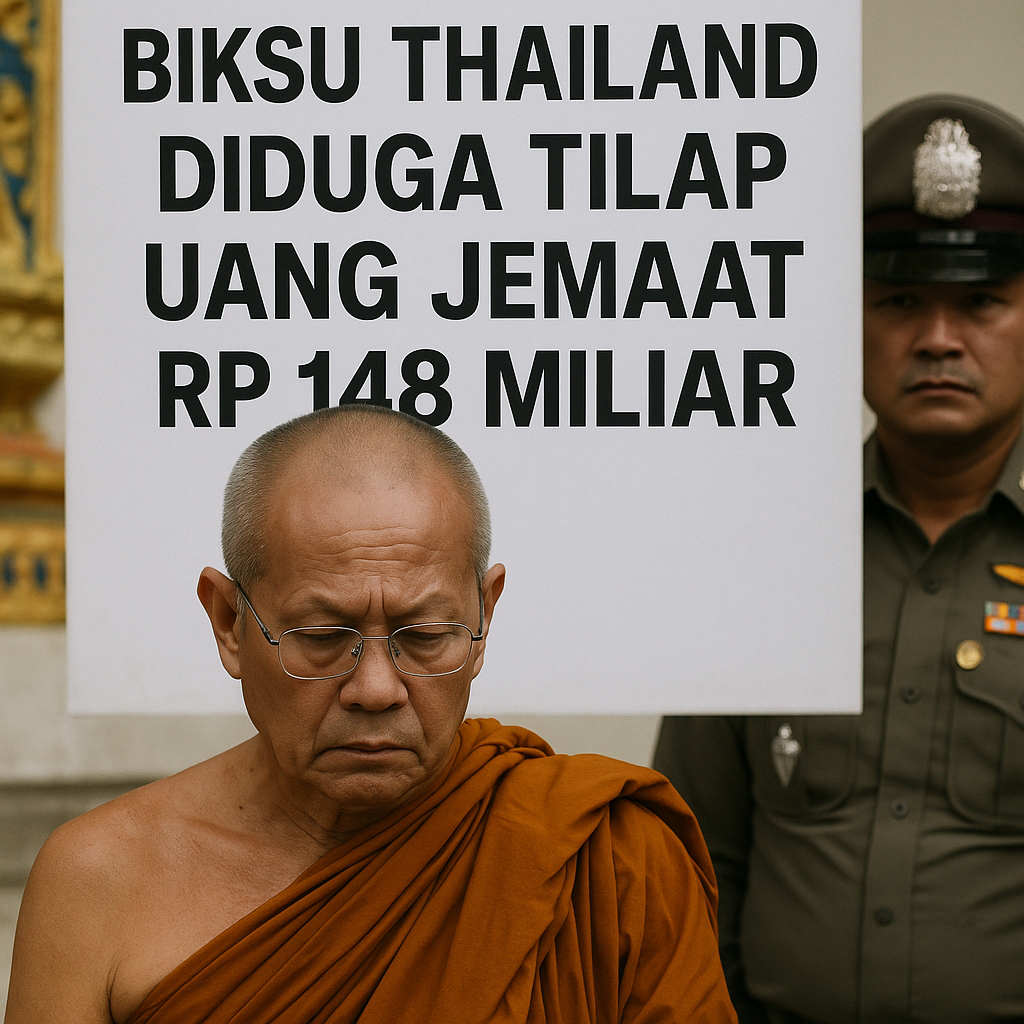 Biksu Thailand Diduga Tilap Uang Jemaat Rp 148 Miliar dari Kuil