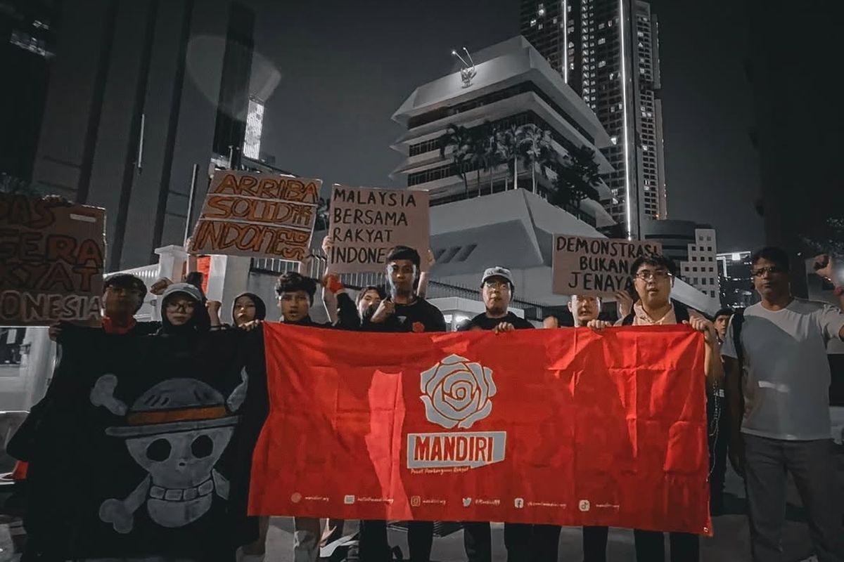 Protes di Kedubes RI: Mahasiswa Malaysia Soroti Penahanan 400 Orang Saat Demo Depan DPR